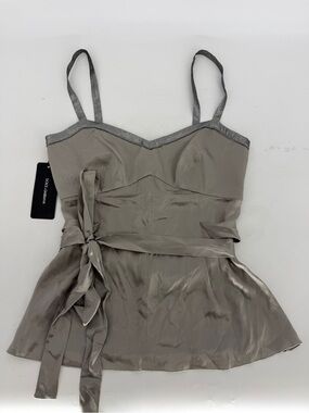 Dolce & Gabbana Silk Top With Belt Size EU40 NWT